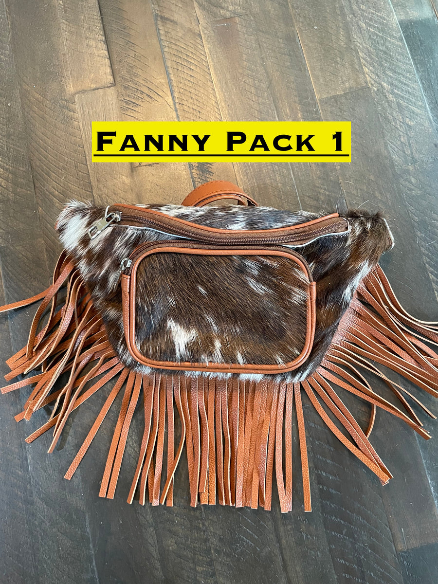 Fanny Pack - Cowhide with Fringe – Lynee Rose & Co