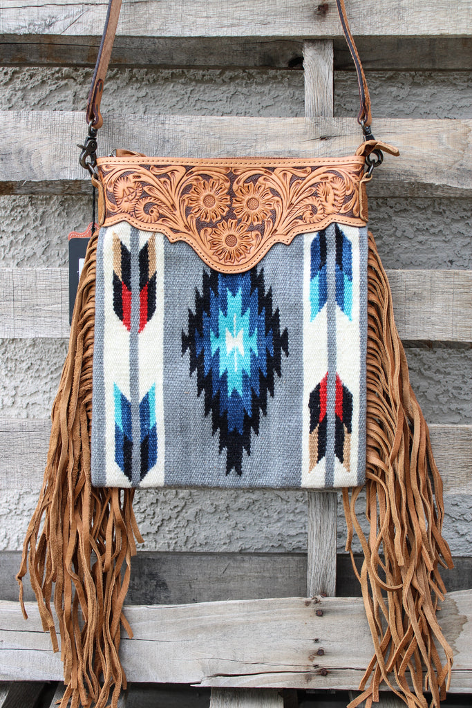 American Darling, Leather Purse, Western Purse, Fringe Purse